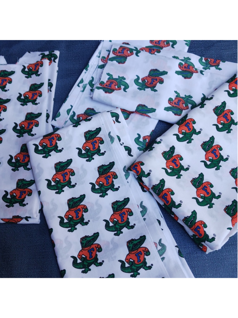 Vintage University Of Florida Gators Fabrics Pieces